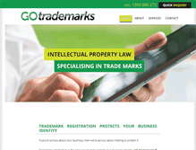 Tablet Screenshot of gotrademarks.com.au
